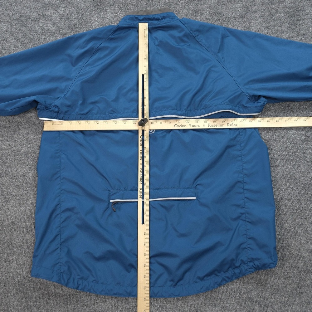 Novara Jacket Mens XL Blue Cycling Conversion Reflective Full Zip Vented Outdoor - Picture 10 of 14